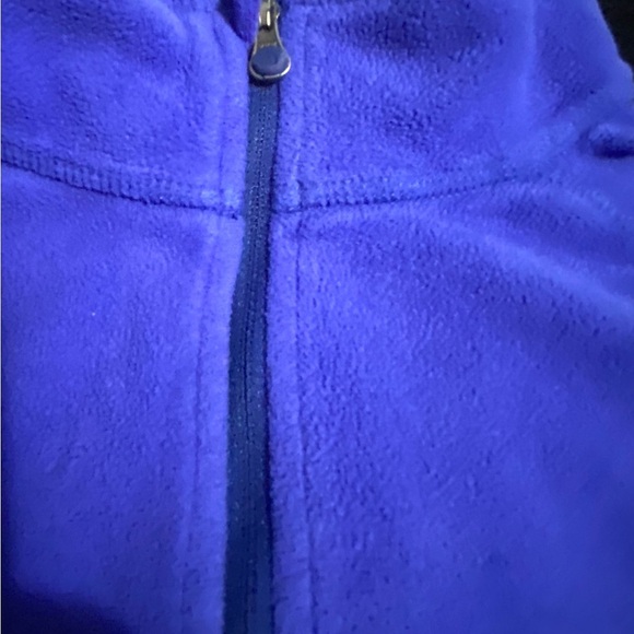 The North Face Blue Zip Up Sweater with Stand-Up Collar - Picture 7 of 10